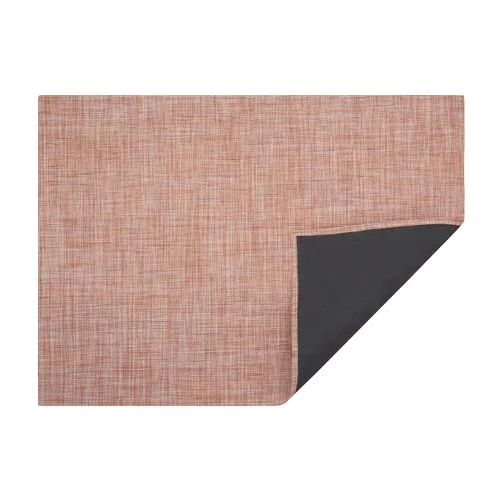 Durable Mini Basketweave Rug by Chilewich, fade- and stain-resistant, perfect for indoor/outdoor use.