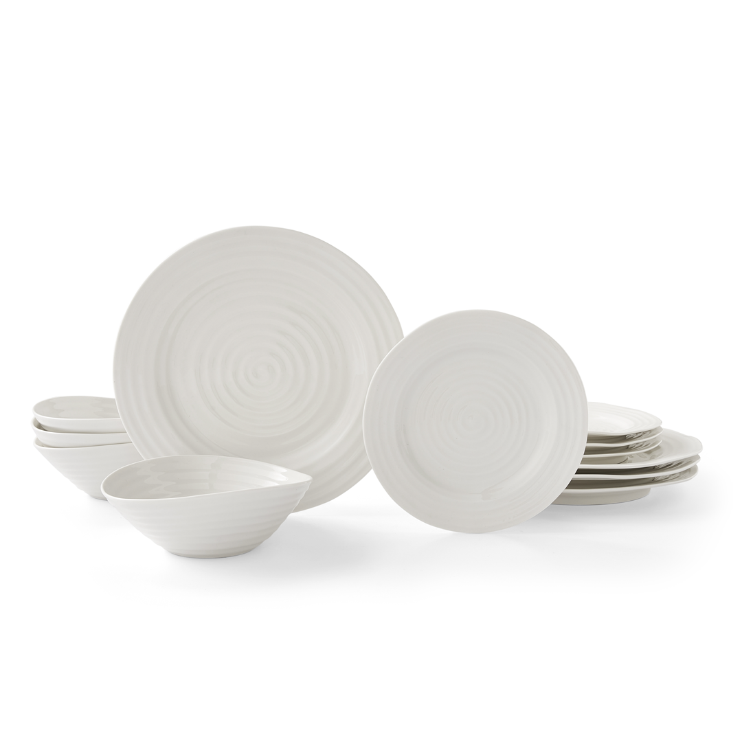 White porcelain bistro bowl by Sophie Conran for Portmeirion, elegant and durable for everyday use.