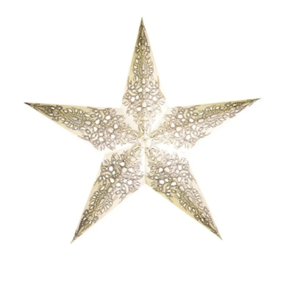 Artecnica Pax White star lantern crafted with wood-free paper for modern interiors.