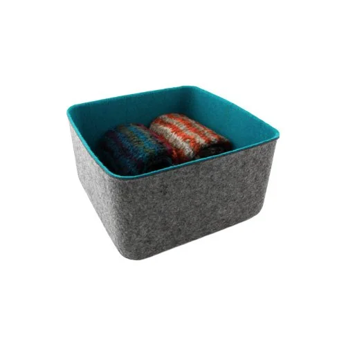 Recycled felt storage baskets adding color and texture to contemporary interiors. (Copy)