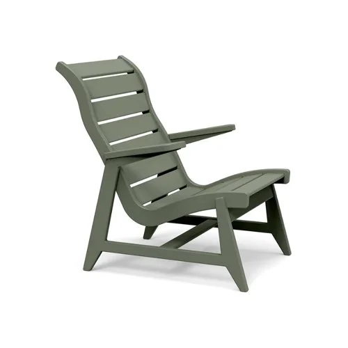 Sleek modern outdoor lounge chair by Loll Designs, crafted from recycled plastic. (Copy)
