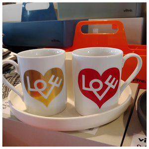 Coffee Mug - Love Heart, Crimson – Alexander Girard, 1971 — Design