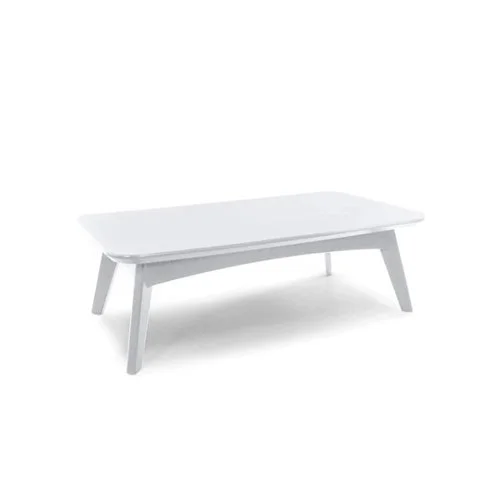 Satellite Rectangle Cocktail Table in recycled HDPE with minimalist modern design.