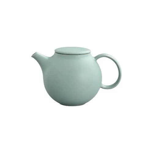 Elegant Kinto Pebble Teapot with ergonomic handle and organic stone-like silhouette. (Copy) (Copy)