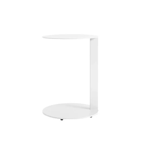 Blu Dot Note Side Table – modern powder-coated steel side table with a cantilevered design, offering a sleek and functional accent for contemporary interiors.