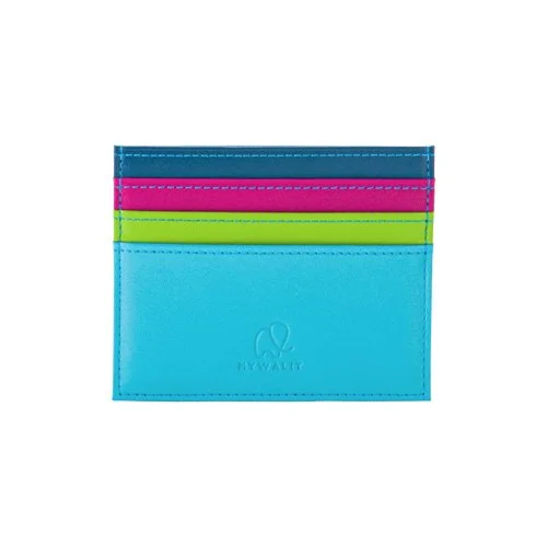 Nappa leather card holder designed for front and back card access, minimalist carry