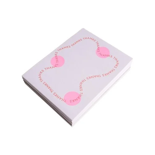Mezzaluna Studio WordNotes notepads featuring Thanks design. (Copy)
