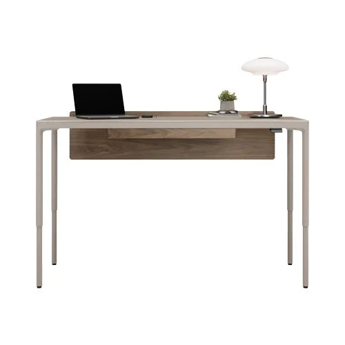 66″ x 28″ modern height-adjustable desk in Dune finish by BDI, ergonomic home office solution. (Copy)