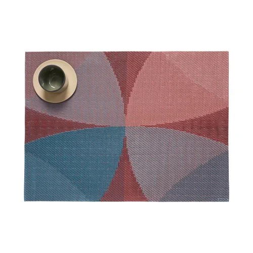 Reversible TerraStrand table mats designed for contemporary indoor and outdoor dining.