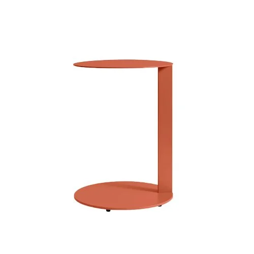 Blu Dot Note Side Table – modern powder-coated steel side table with a cantilevered design, offering a sleek and functional accent for contemporary interiors.