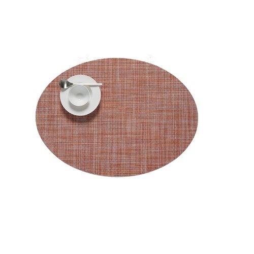 Mini Basketweave Oval Placemats by Chilewich – stylish, durable, and easy to clean for modern dining spaces.