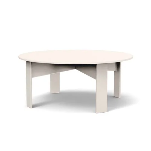 Eco-friendly outdoor cocktail table with circular silhouette, perfect for contemporary patios. (Copy)