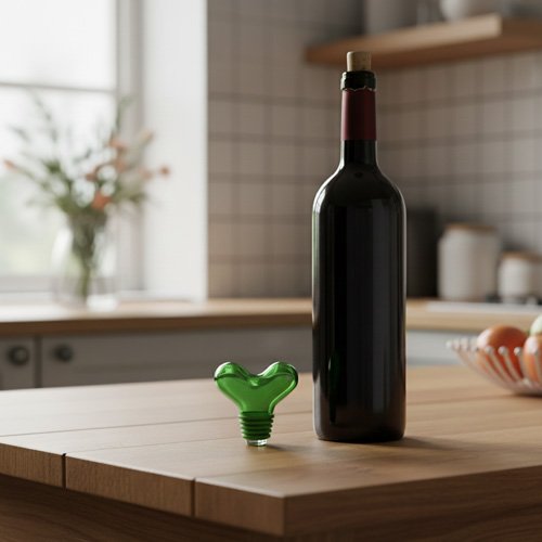 Vibrant green modern barware accent crafted in crystal glass by Fort Standard