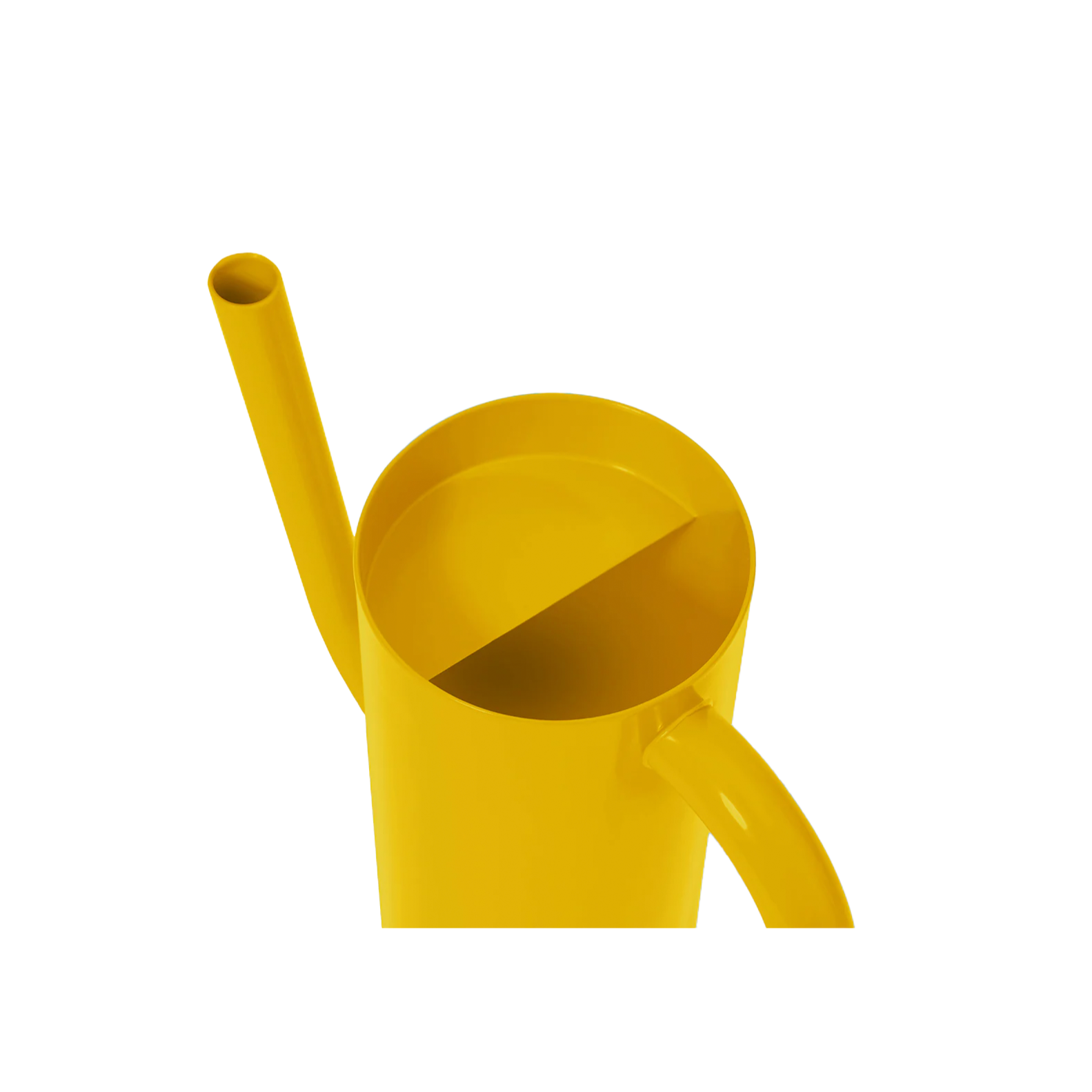 Modern steel watering can combining functional art and minimalist form.