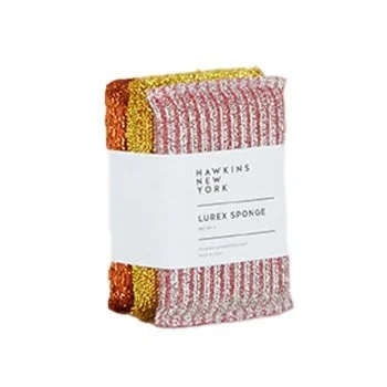 Hawkins New York Lurex Sponges in warm tones with metallic polyester finish