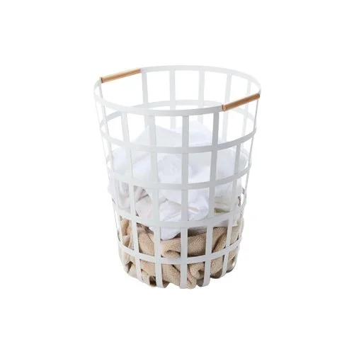 Tall 18" storage basket blending minimalist Japanese design with everyday function.