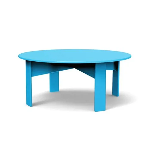 Eco-friendly outdoor cocktail table with circular silhouette, perfect for contemporary patios. (Copy)
