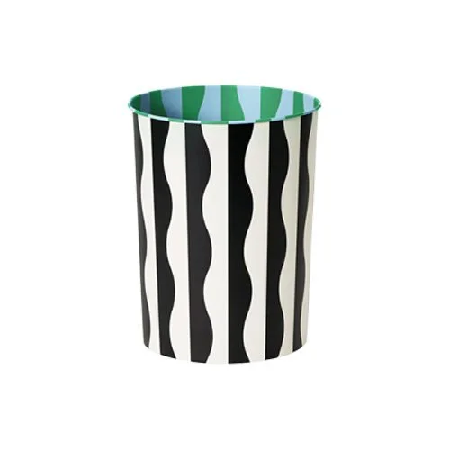 Areaware River Pattern Bin by Dusen Dusen made from recycled plastic with bold wavy design.