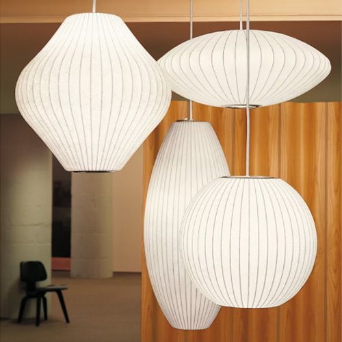 Organic modern ceiling light available in Small and Medium sizes.