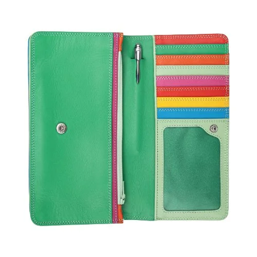 Medium Matinee Wallet with internal and external zip coin pockets, organized everyday carry