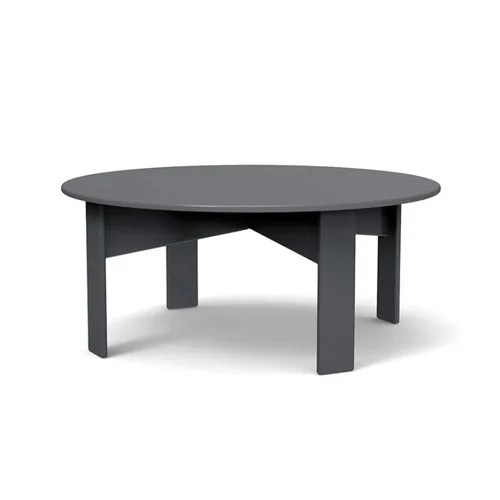 Lollygagger Round Cocktail Table by Loll Designs featuring sleek modern design in recycled HDPE.