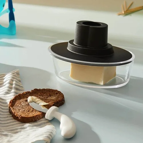 Stefano Giovannoni and Guido Venturini’s Ship Shape Container for Alessi, modern Italian design in thermoplastic resin.