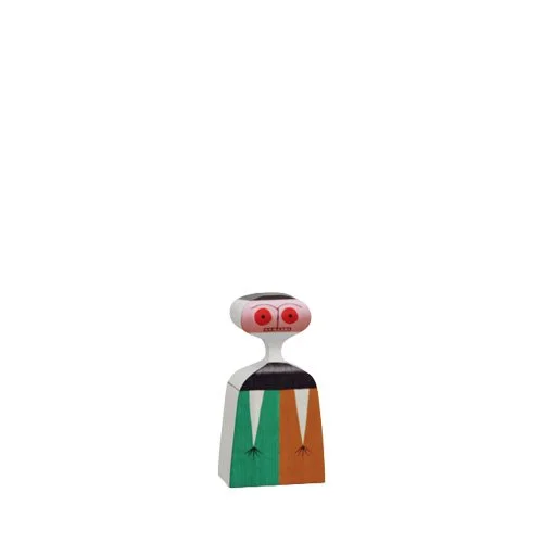 Wooden Doll No. 3 by Alexander Girard for Vitra — a hand-painted, solid wood collectible inspired by folk art and playful midcentury design.