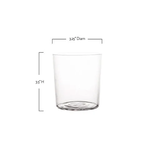 Mouth-blown glass tumbler featuring organic texture and timeless Spanish design.