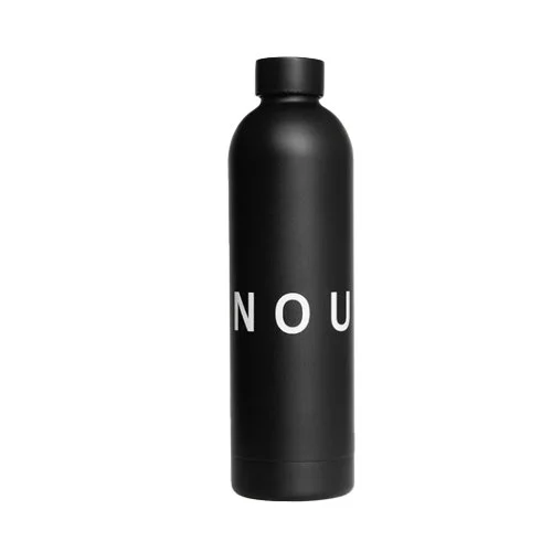 Stainless-steel water bottle recycled metal 750mL minimalist design