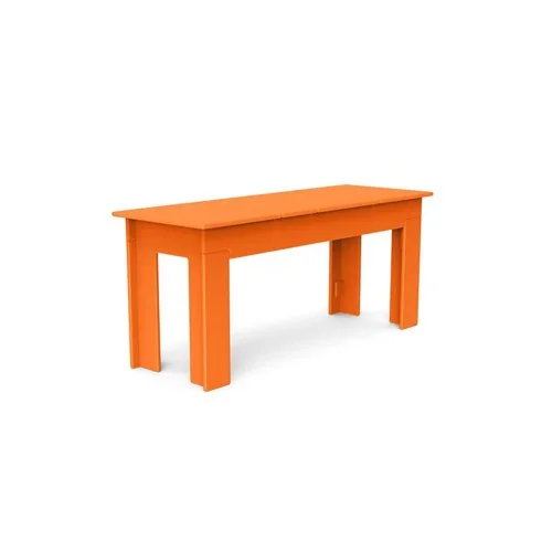 Modern outdoor bench by Loll Designs in recycled HDPE with clean, minimalist lines (Copy)