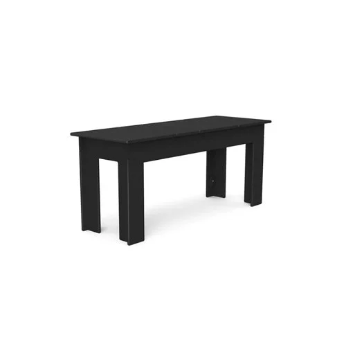 Modern outdoor bench by Loll Designs in recycled HDPE with clean, minimalist lines (Copy)