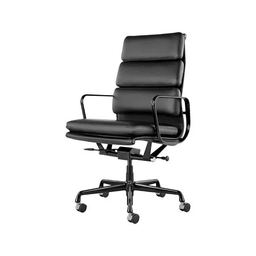 Herman Miller Eames Soft Pad Executive Chair in black 2100 series leather