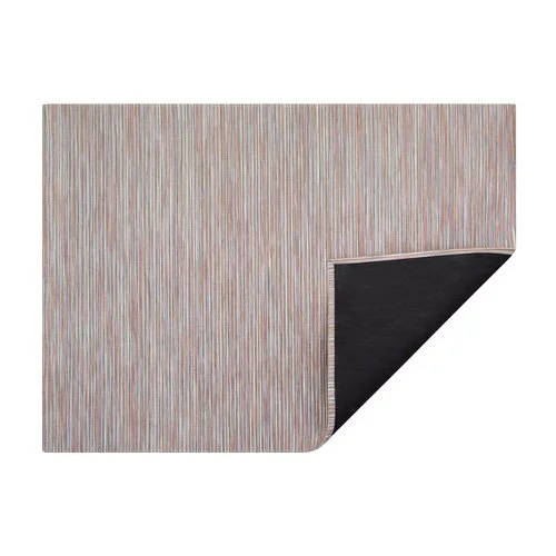 Durable Rib Weave Rug by Chilewich, fade- and stain-resistant, crafted for indoor/outdoor use.