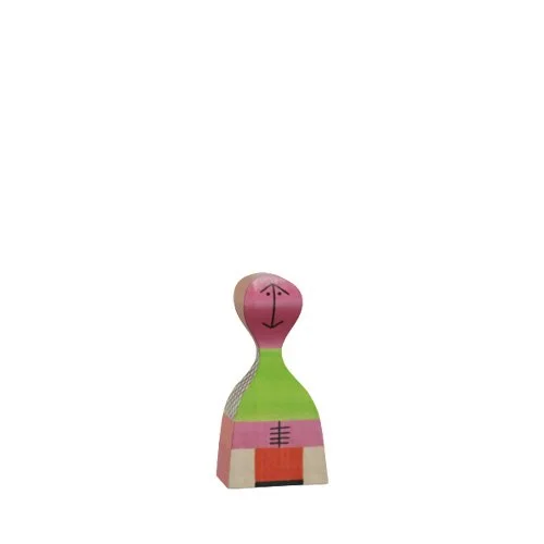 Wooden Doll No. 19 by Alexander Girard for Vitra — a whimsical, hand-painted solid wood collectible inspired by folk art traditions.