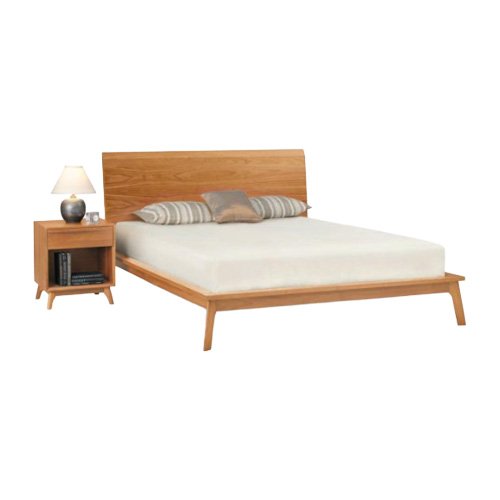 Copeland Catalina Bed in cherry or walnut, available in Queen or King sizes.