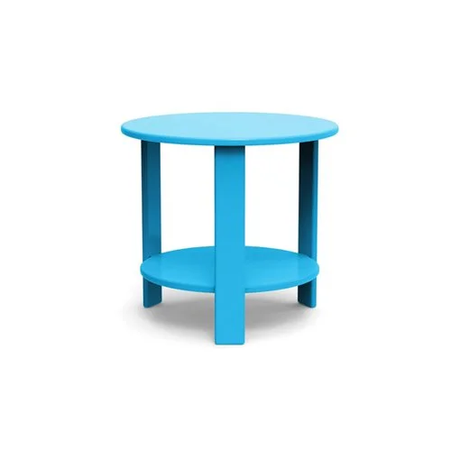 Eco-friendly HDPE end table with shelf detail and clean-lined design for patios and decks. (Copy)
