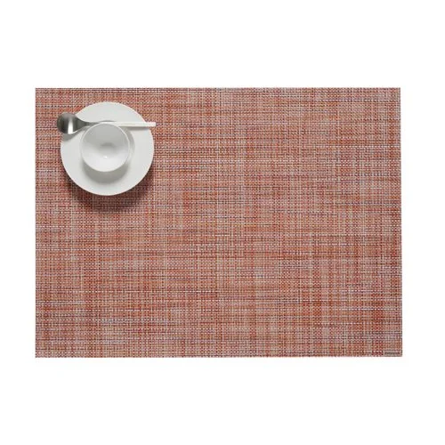 Elegant Chilewich Mini Basketweave Placemat, a contemporary accessory for both indoor and outdoor settings.