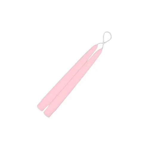 Elegant 12-inch pink candle, clean-burning design for minimalist décor.