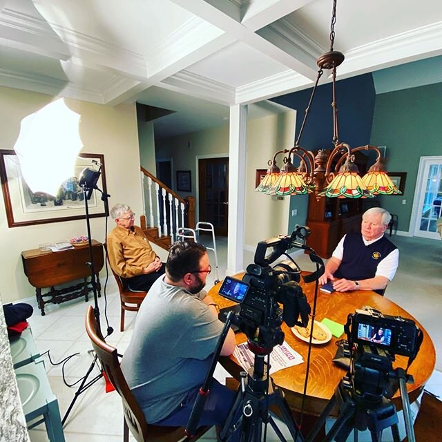 Shooting an interview for the IH documentary project