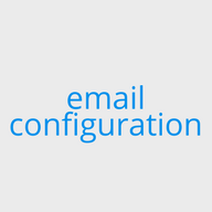 email configuration