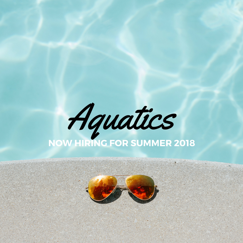Now Hiring Seasonal Aquatics Staff! 