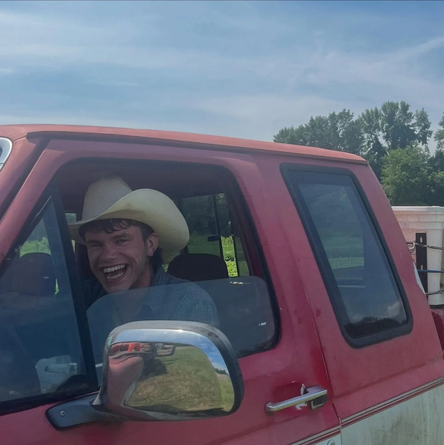 Faces of the farm💞 Our sweet Mac oh how we love you! This guy is always keeping us giggling and entertained with his spunk and really big heart. We thank you for all of your pepper trellising and the many other skills you bring to ICF!