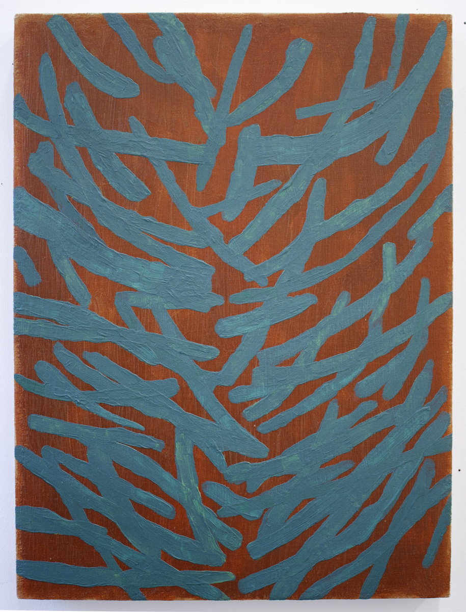   Shrub , Acrylic on linen, 15” x 20", 2017 