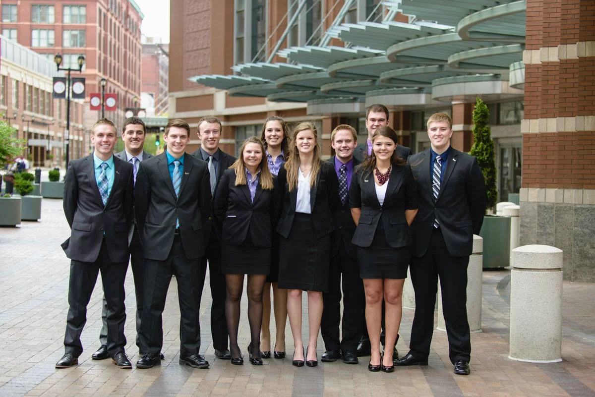 2015 UWW Enactus Team in St. Louis at the Enactus National Exposition