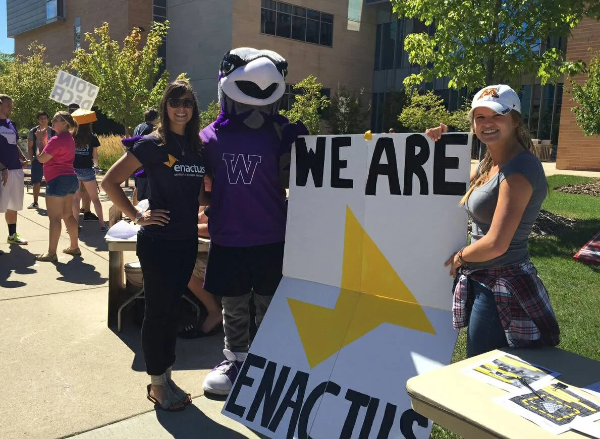 Willy Warhawk just loves Enactus.