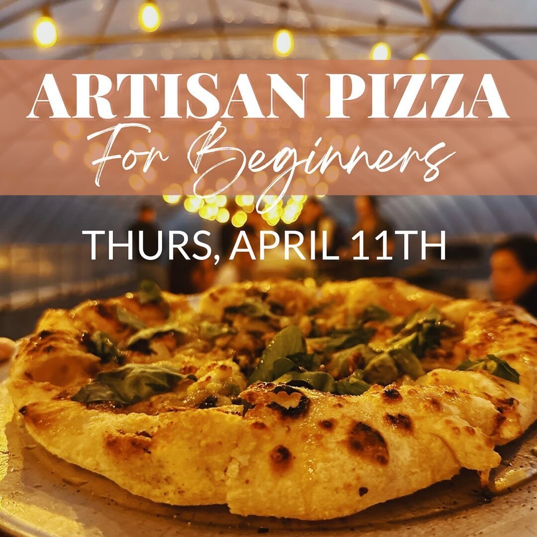 Back by popular demand!&nbsp;🙌🏽&nbsp;Our next&nbsp;Artisan Pizza for Beginners Class&nbsp;will be next&nbsp;Thursday, April 11th at 6pm.&nbsp;✨ Join us under the twinkle lights and learn directly from Chef Steven #thekoreanfarmer all the basics of 