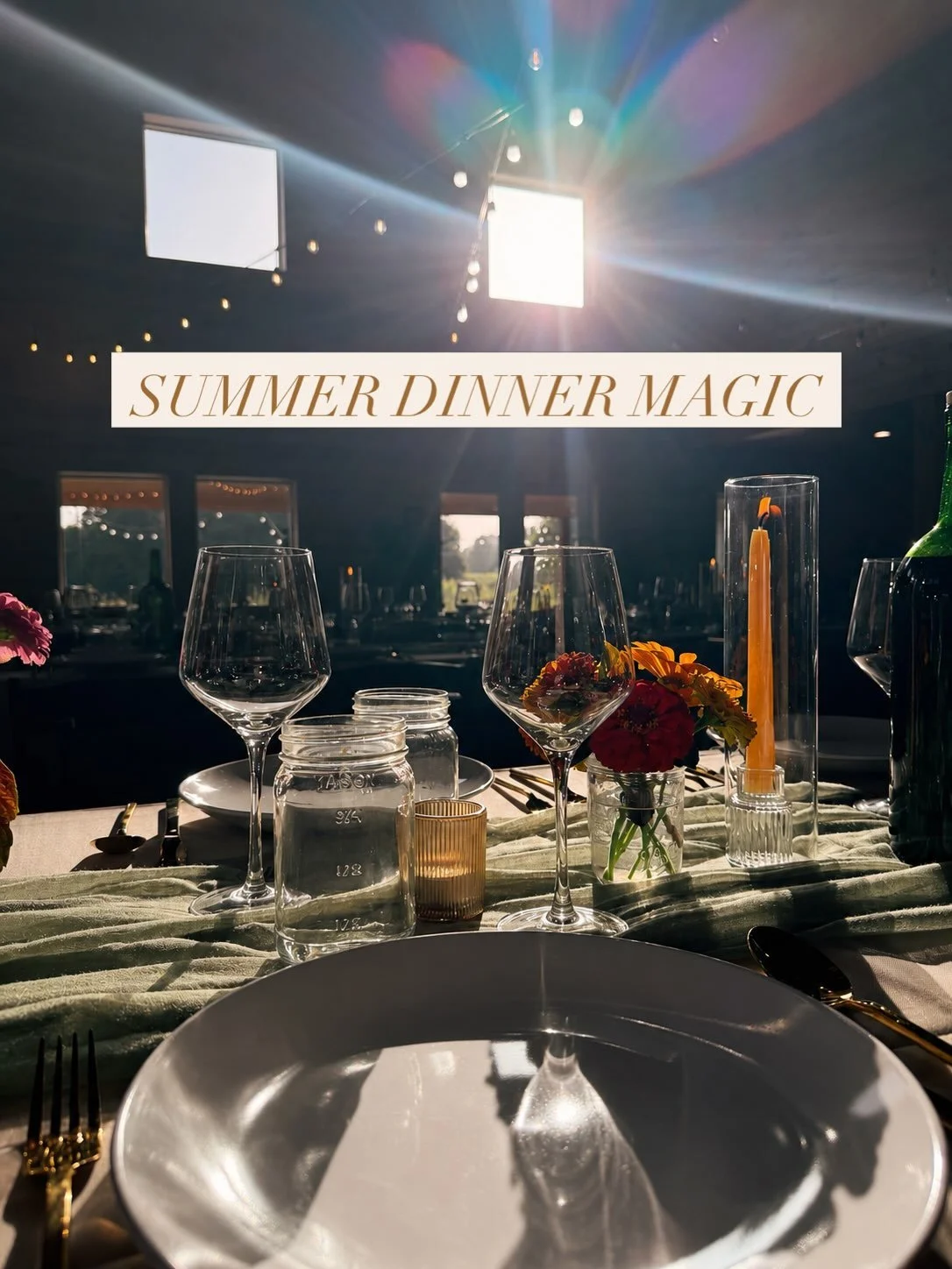 On one of the most sweltering nights of summer, almost 100 guests gathered inside our (air-conditioned 🙌🏽) event barn&hellip;

The tables were filled with bright bouquets from our fields, and Chef Steven and team featured as many quintessential sum