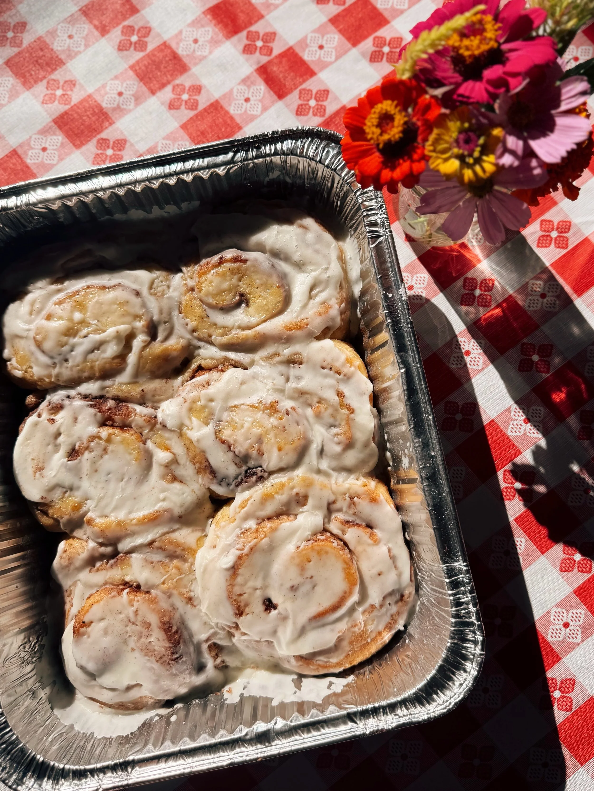 This past weekend, a guest told us that the first bite of our cinnamon roll instantly took her back to her grandmother&rsquo;s kitchen as a child - to the feeling of watching her grandmother make cinnamon rolls and getting to eat the crispy bits on t