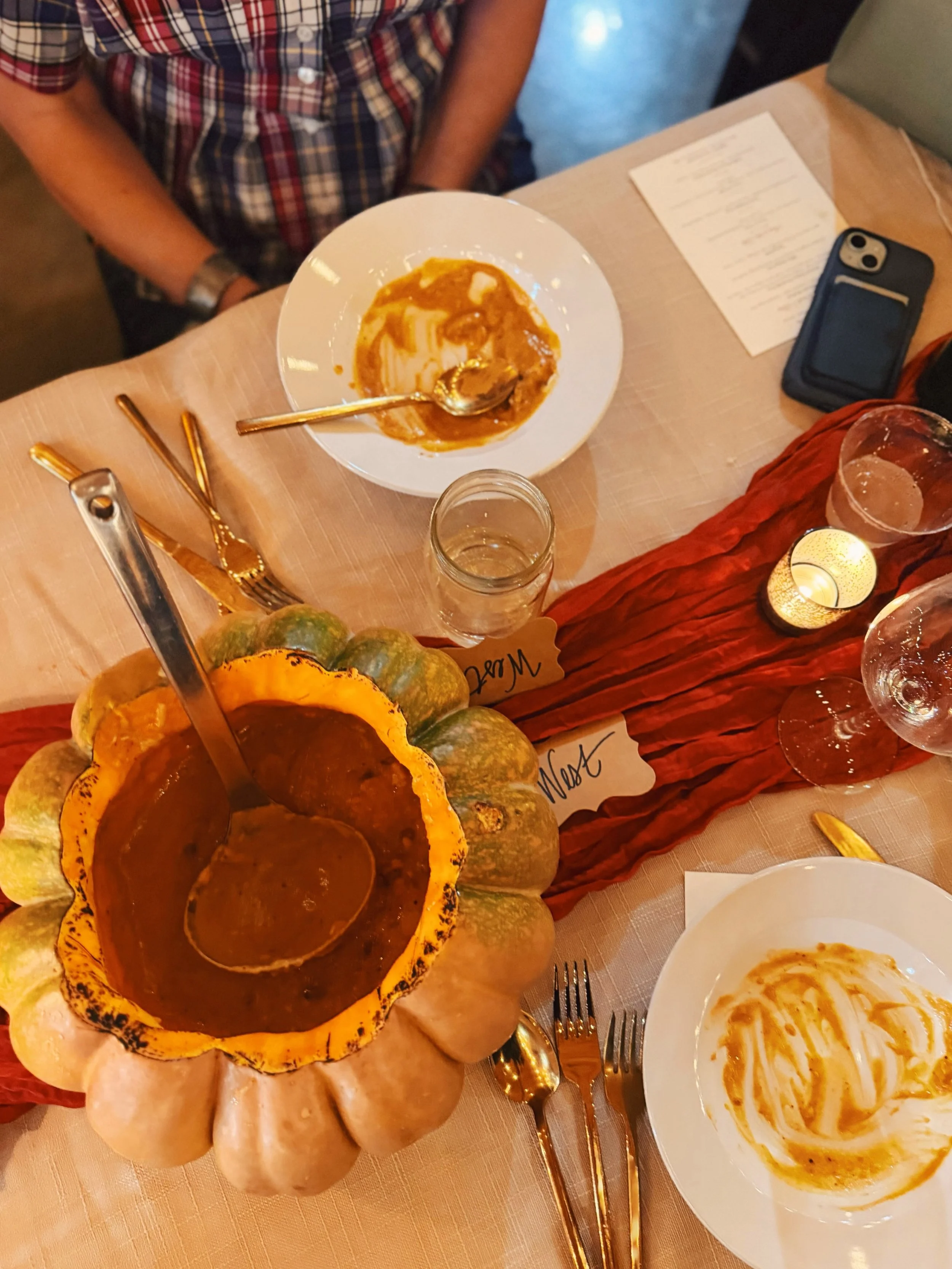 A fall farm dinner tradition we&rsquo;re not changing... 🎃🍂

Once again, the Curry Pumpkin Soup served family-style inside pumpkins was the favorite thing on the menu for so many of you! 🧡

&ldquo;The pumpkin soup is goated.&rdquo; - one of the be