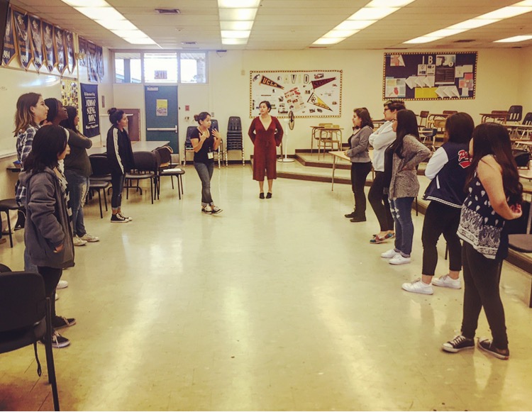 Group discussions at Dos Pueblos High School